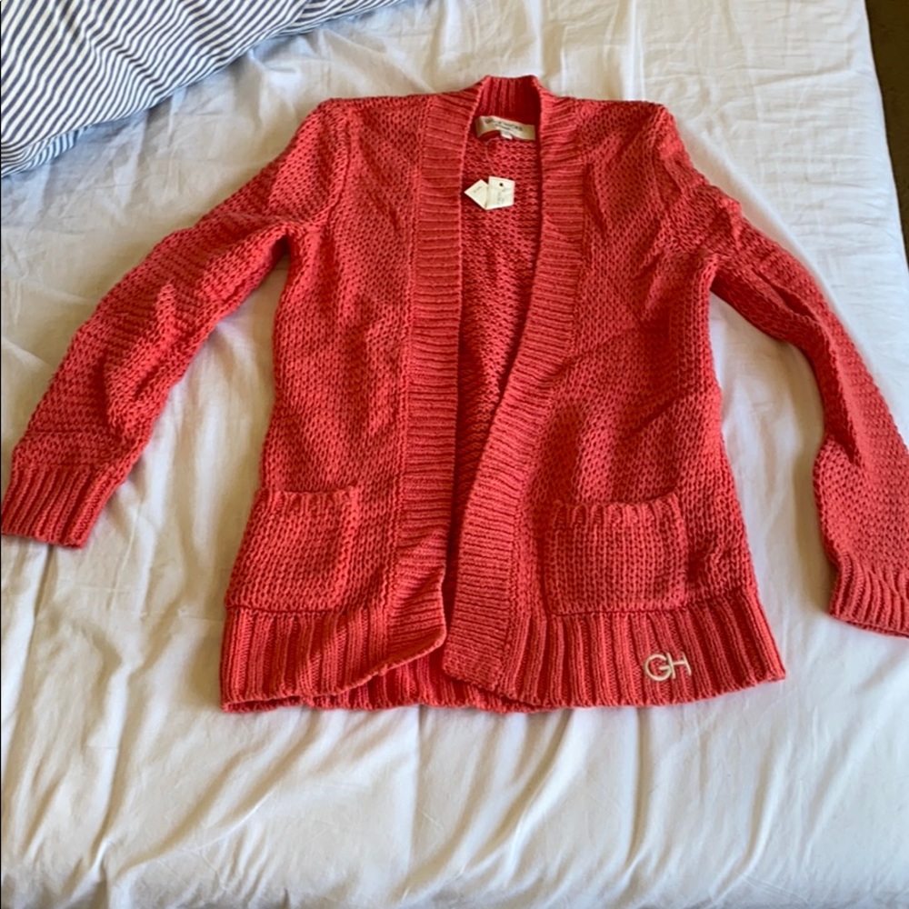 Hollister Gilly Hicks orange cardigan